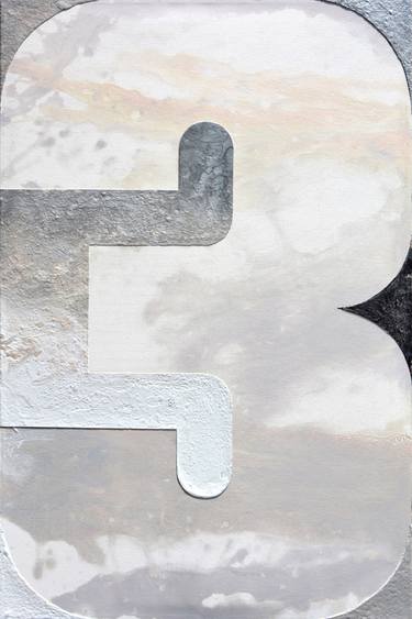Original Abstract Expressionism Typography Paintings by Cliff Kearns