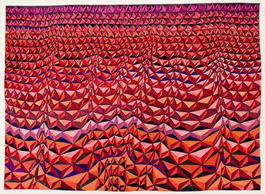 Original Geometric Abstract Painting by Sara Willett