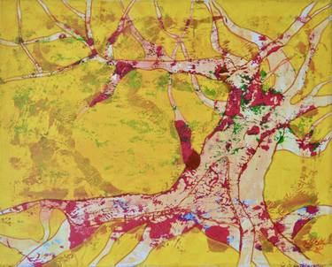 Original Abstract Tree Paintings by Denisa Kolarova