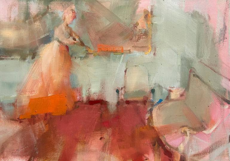 Original Abstract Expressionism Women Paintings by Fanny Nushka