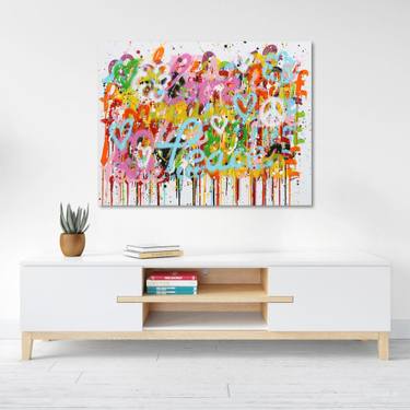 Original Abstract Love Paintings by Isabelle Pelletane