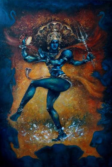 Original Figurative Classical mythology Painting by Piyaliavik Chakraborty