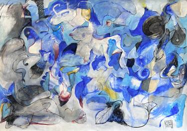 Original Abstract Expressionism Abstract Painting by Michael Ioffe