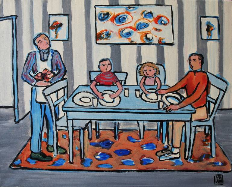 Print of Conceptual Family Paintings by Marilyn Anderson Wilcox