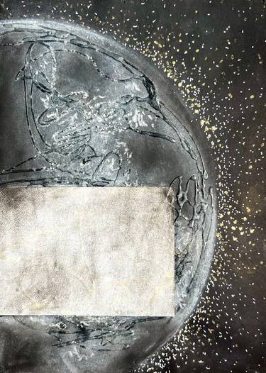 Original Figurative Outer Space Drawings by Victoria Dmitrieva