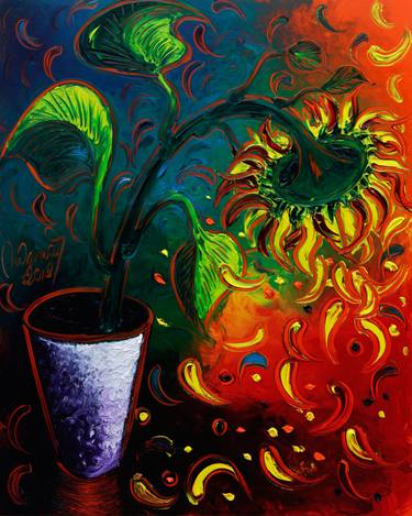Original Expressionism Nature Painting by Nelus Oana
