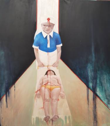 Original Figurative People Painting by Dominique Selen