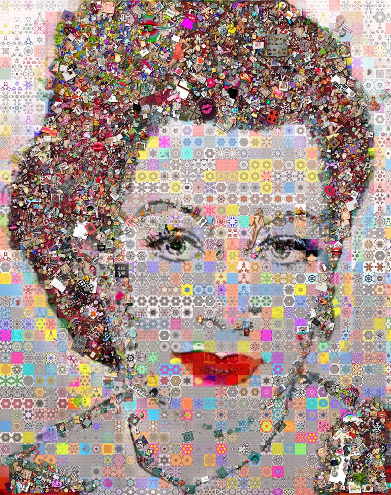 Original Pop Art Celebrity Collage by John Lijo Bluefish