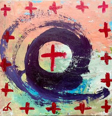 Original Conceptual Abstract Painting by Tamara Rigishvili