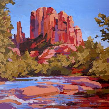 Original Abstract Landscape Painting by Hadley Rampton
