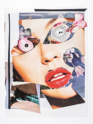 Original Contemporary Women Collage by Veerle Symoens