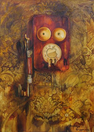 Original Modern Technology Paintings by Anastasiia Grygorieva