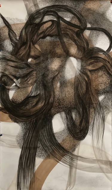 Original Contemporary Abstract Drawing by Philippe Briade