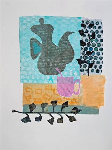 Original Conceptual Still Life Printmaking by Tessa Maagdenberg