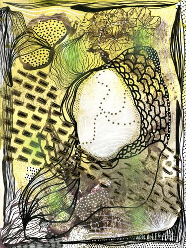 Original Abstract Nature Drawings by Marijah Bac Cam