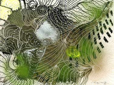 Original Art Deco Abstract Drawings by Marijah Bac Cam