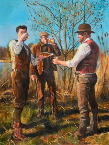 Original Realism People Painting by Roeland Kneepkens