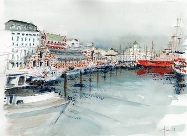 Original Impressionism Architecture Paintings by Axel Taegen