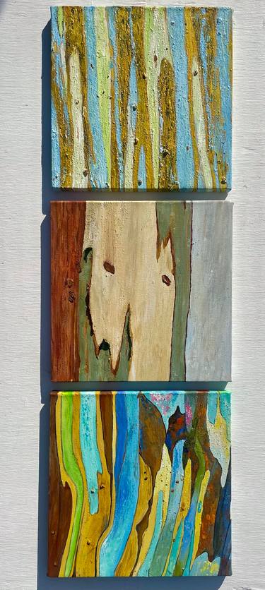 Original Abstract Nature Mixed Media by Natalie L
