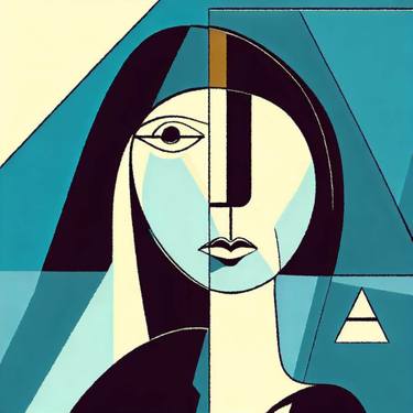 Original Cubism Portrait Digital by Gianluca Greco