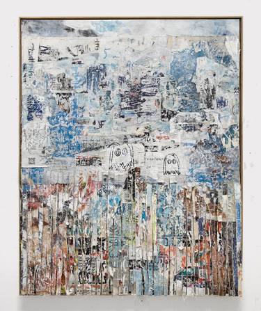 Original Abstract Expressionism Abstract Mixed Media by David Fredrik Moussallem