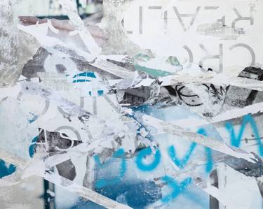Original Abstract Expressionism Abstract Collage by David Fredrik Moussallem