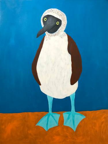 Original Abstract Expressionism Animal Painting by Sharon Pierce Mccullough