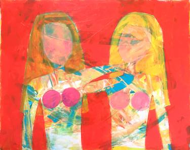 Original Abstract Women Paintings by Sharon Pierce Mccullough