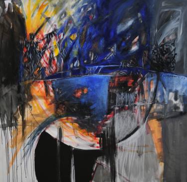 Original Abstract Expressionism Outer Space Paintings by Suzana Stojadinovic