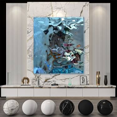 Original Art Deco Abstract Sculpture by Anna Sidi-Yacoub