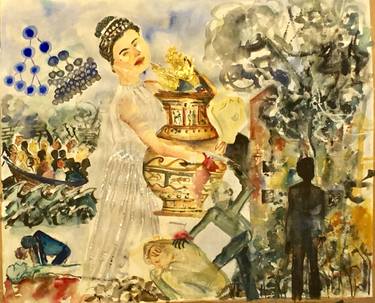 Original Expressionism Classical mythology Paintings by Hilary Rosen