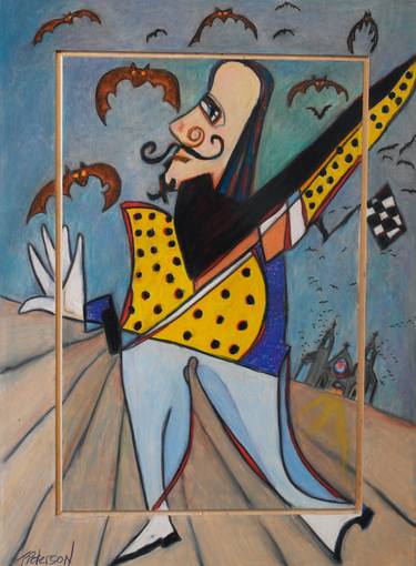 Original Surrealism Pop Culture/Celebrity Painting by Todd Peterson