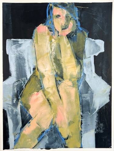 Original Painterly Abstraction Women Painting by Karen Darling