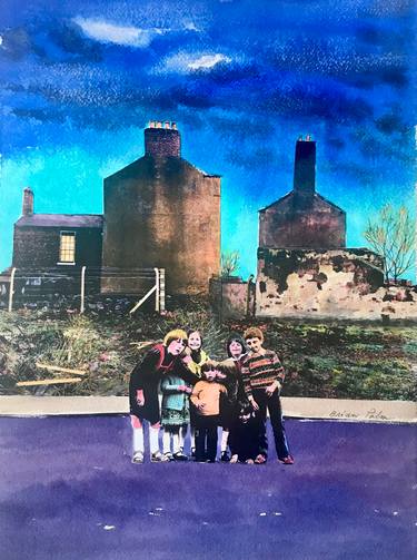 Original Contemporary Cities Mixed Media by Brian Palm