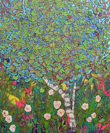 Original Abstract Landscape Painting by Anna Styrc