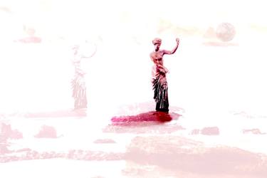 Original Classicism Classical Mythology Mixed Media by Gj Albers