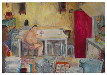 Original Figurative People Painting by Jose Gamboa Y Teehankee