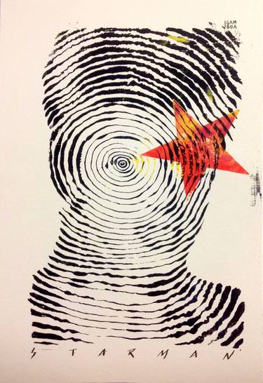 Original Minimalism Pop Culture/Celebrity Printmaking by Jose Gamboa Y Teehankee