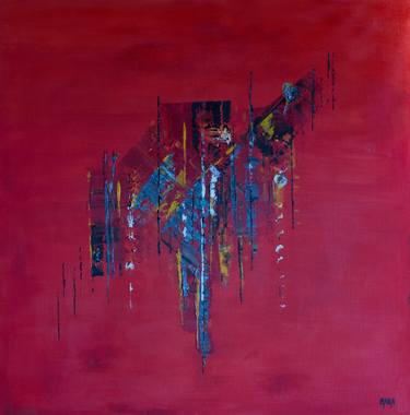 Original Abstract Expressionism Love Painting by Marit Ann Bolseth Addison