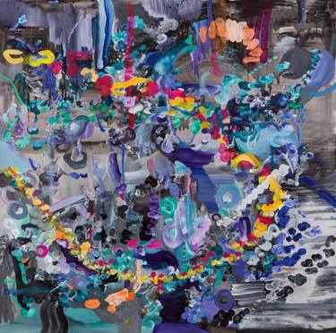 Original Abstract Expressionism Abstract Paintings by Irina Rosenfeldt