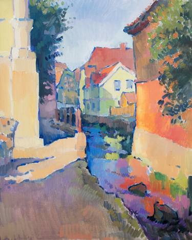 Original Expressionism Architecture Paintings by Vera Bondare