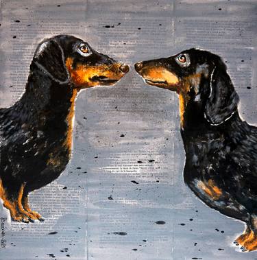 Original Pop Art Animal Painting by Bazévian Delacapucinière