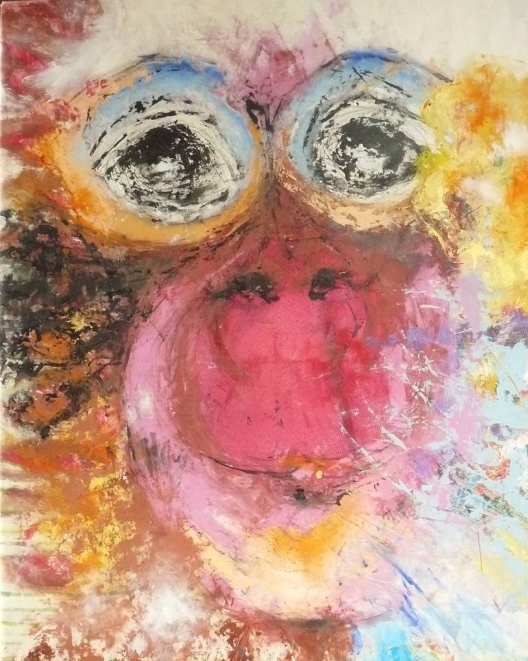 Original Abstract Expressionism Animal Paintings by Veronique Egloff
