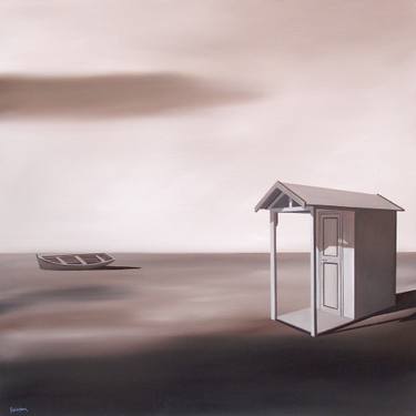 Original Minimalism Boat Paintings by Trevisan Carlo