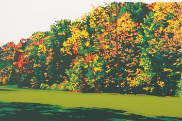 Original Expressionism Landscape Printmaking by Thomas Norulak