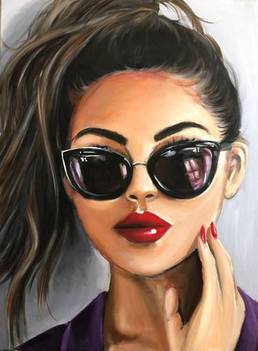 Original Figurative Women Paintings by Maria Folger