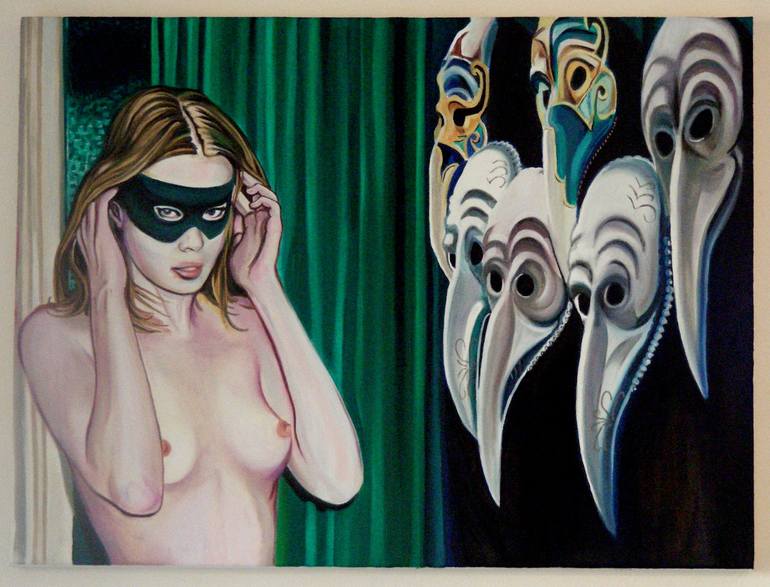 Original Pop Art Women Paintings by Renaud Valsang De Montmollin