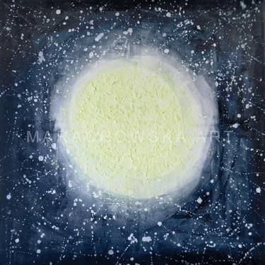 Original Abstract Expressionism Outer Space Paintings by Maria Marachowska
