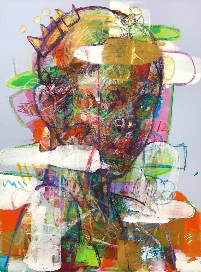 Print of Abstract Expressionism People Paintings by Kwangho Shin