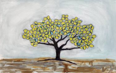 Print of Abstract Tree Paintings by Julia Blake